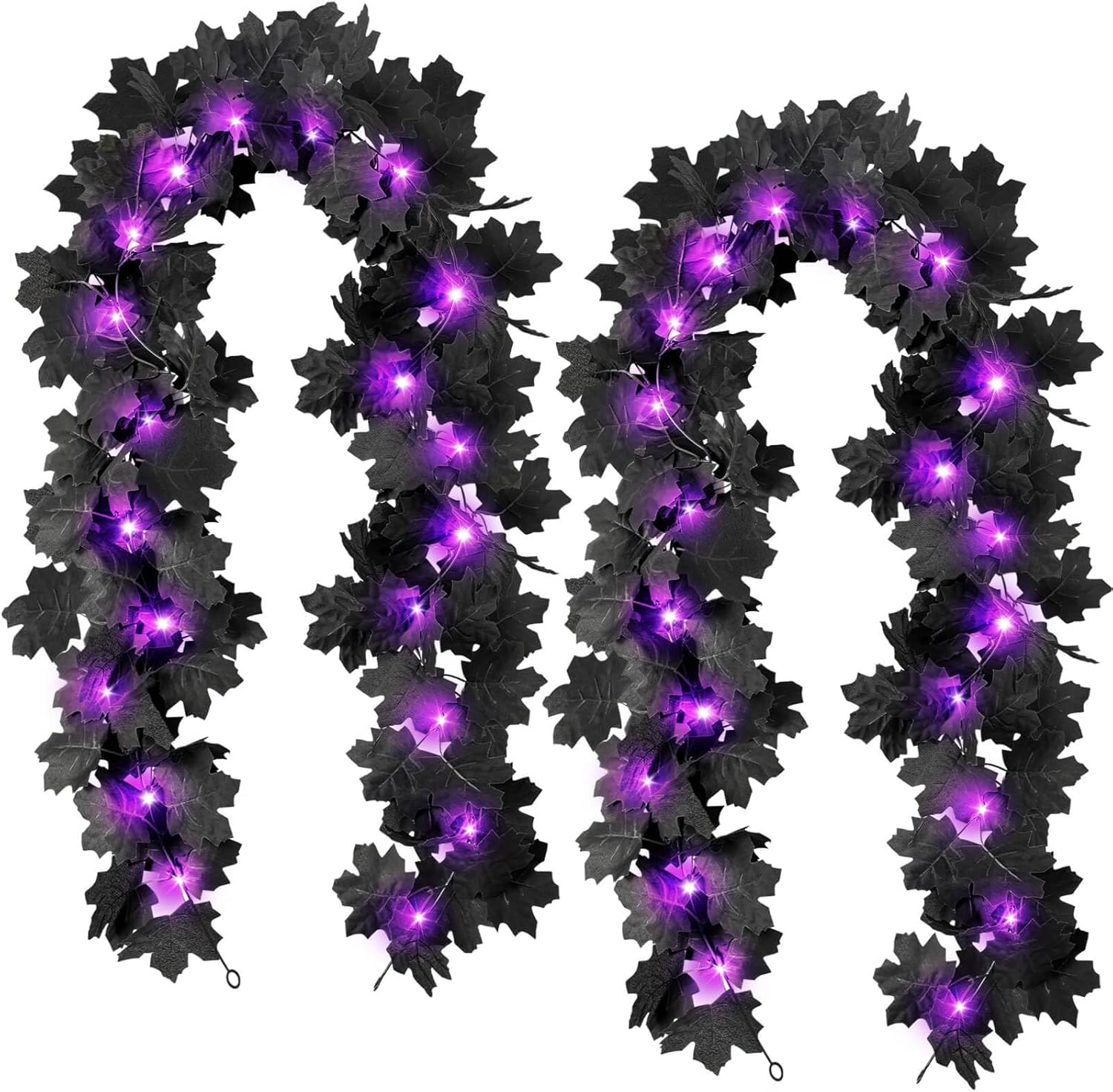 9′ Halloween Garland with Lights and Hangers Garland Halloween
